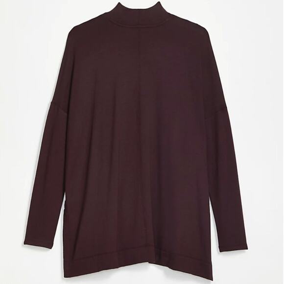Lou & Grey Signature Soft blend Lite Mock Neck Dolman sleeve top S - Picture 1 of 6